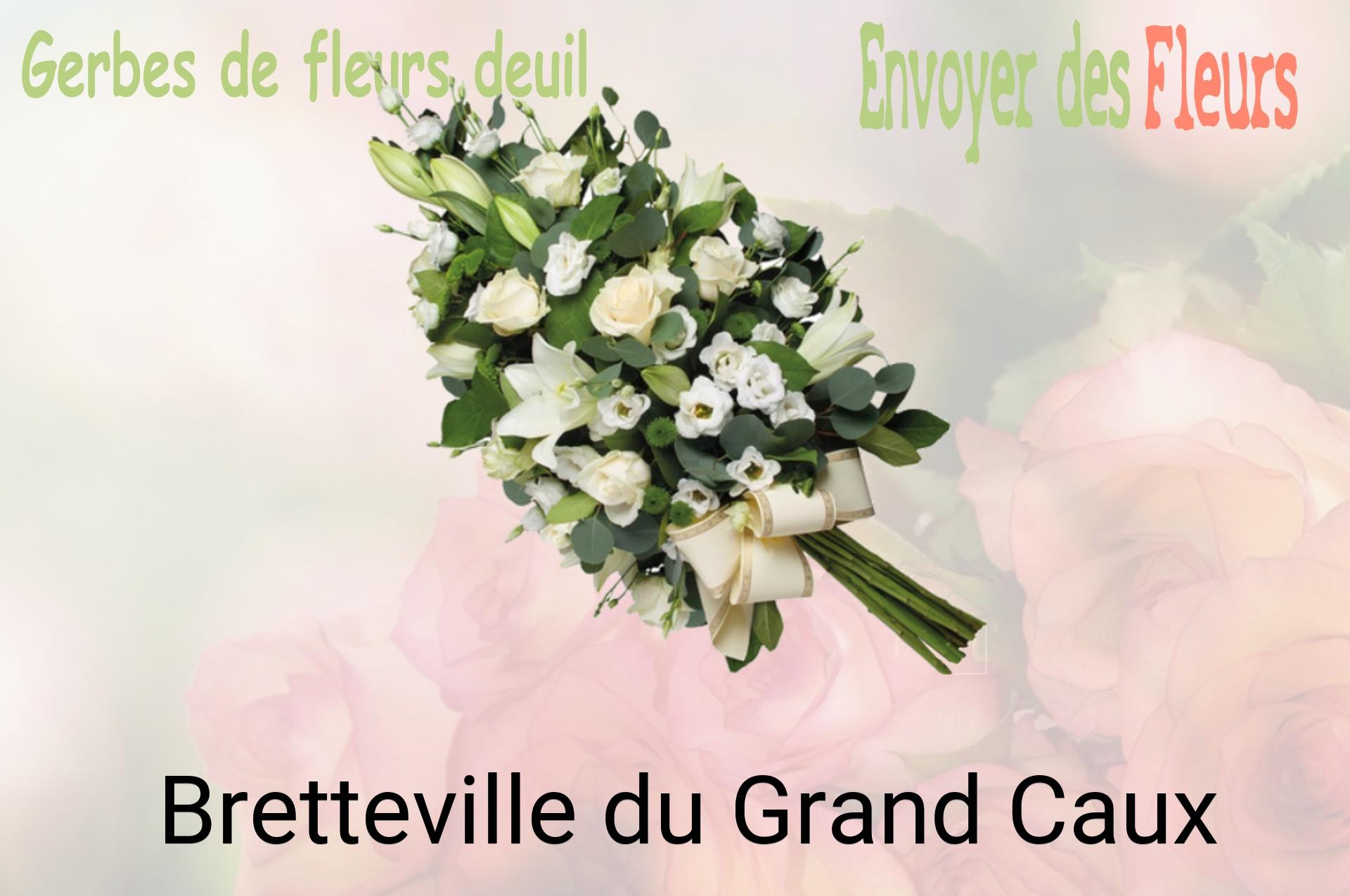 Gerbe de fleurs de deuil livrée à Bretteville-du-Grand-Caux
